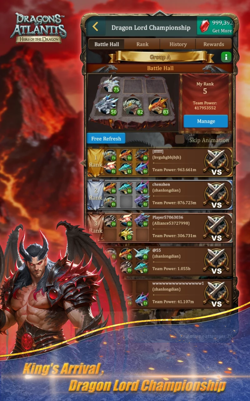 Dragons of Atlantis screenshot